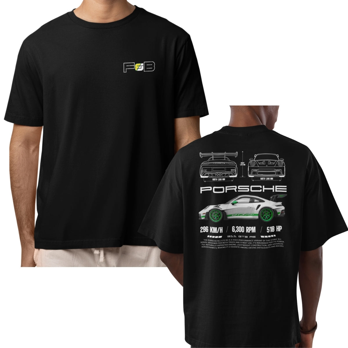 Oversize Porsche Verde