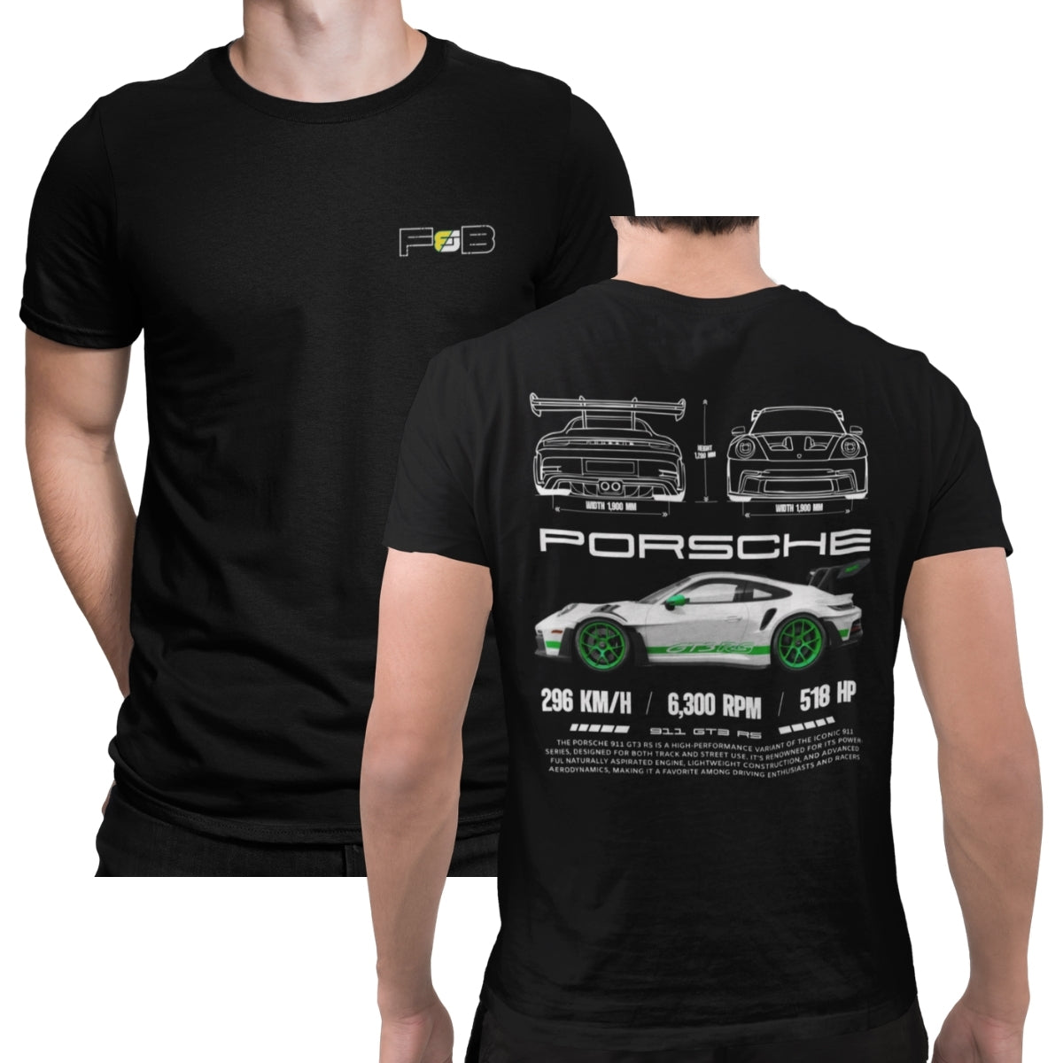 Camiseta Porsche Verde