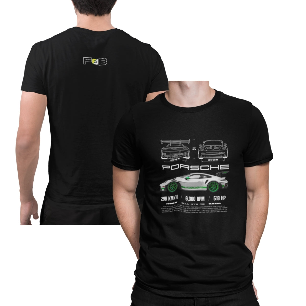 Camiseta Porsche Verde
