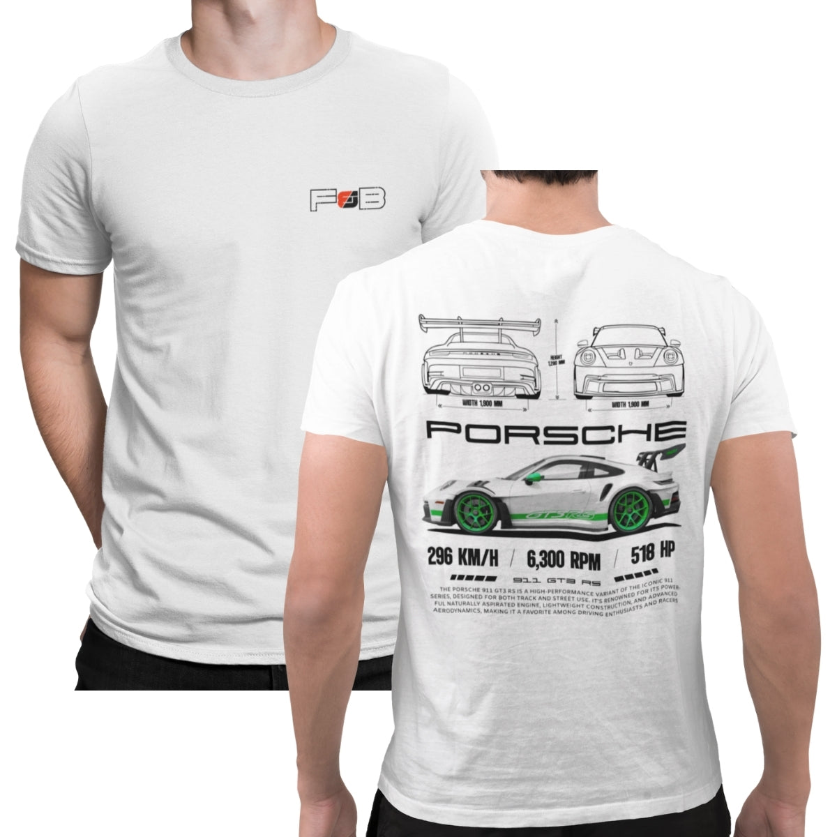 Camiseta Porsche Verde