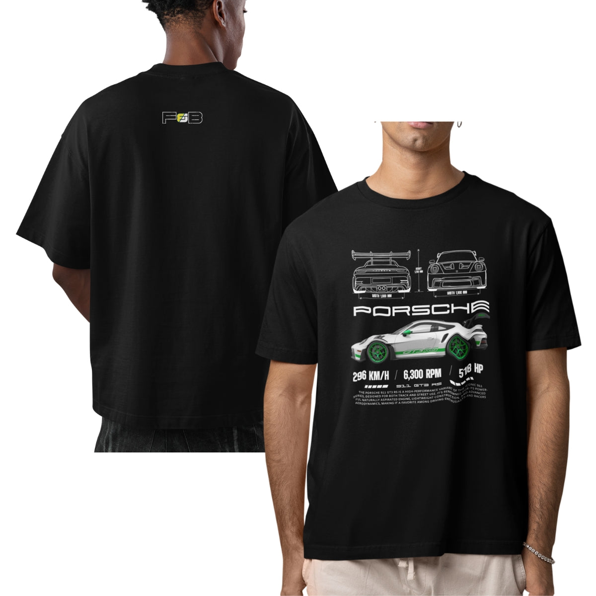 Oversize Porsche Verde