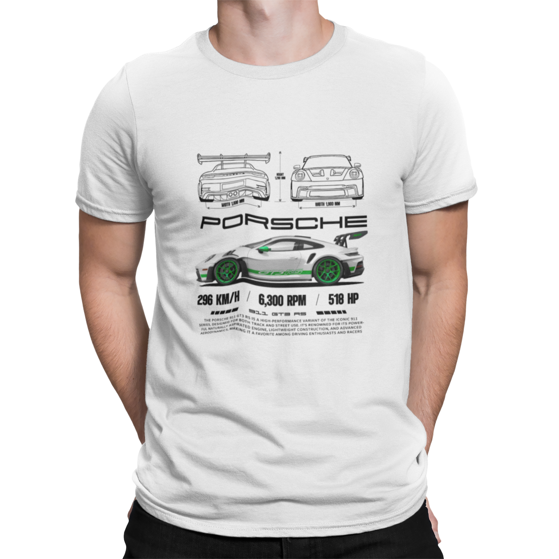 Camiseta Porsche Verde