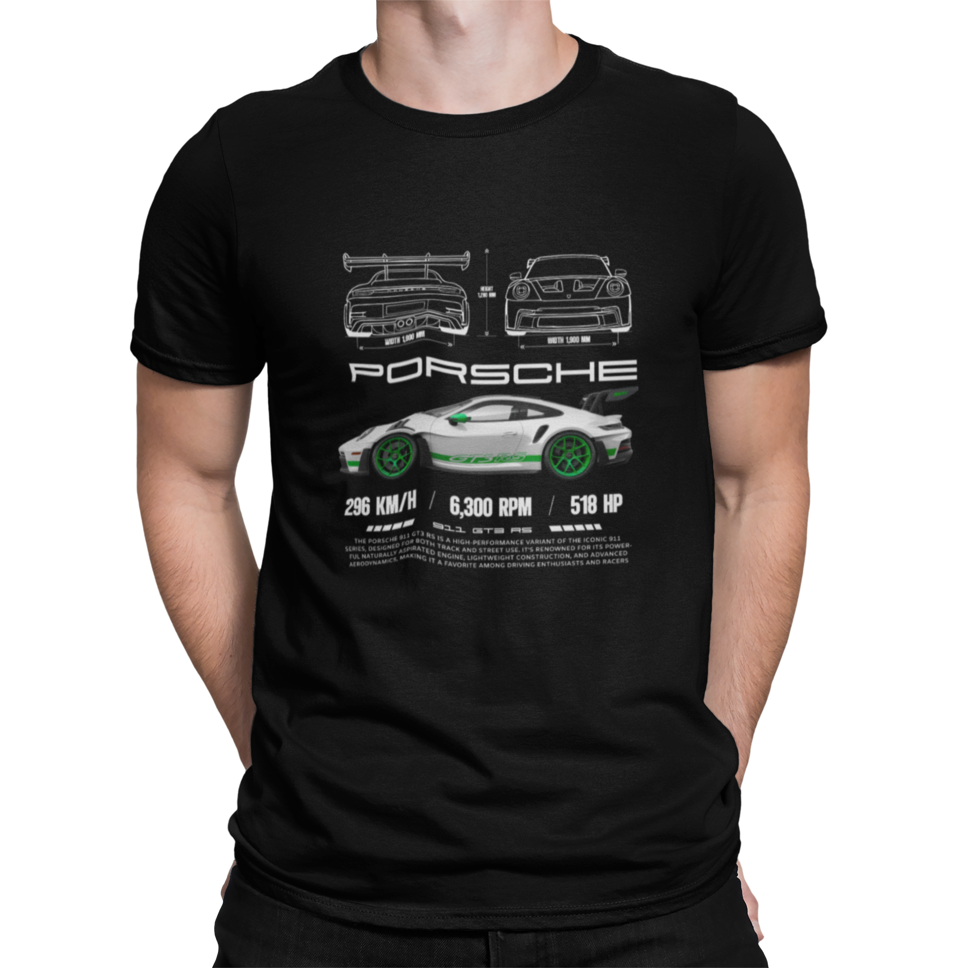 Camiseta Porsche Verde