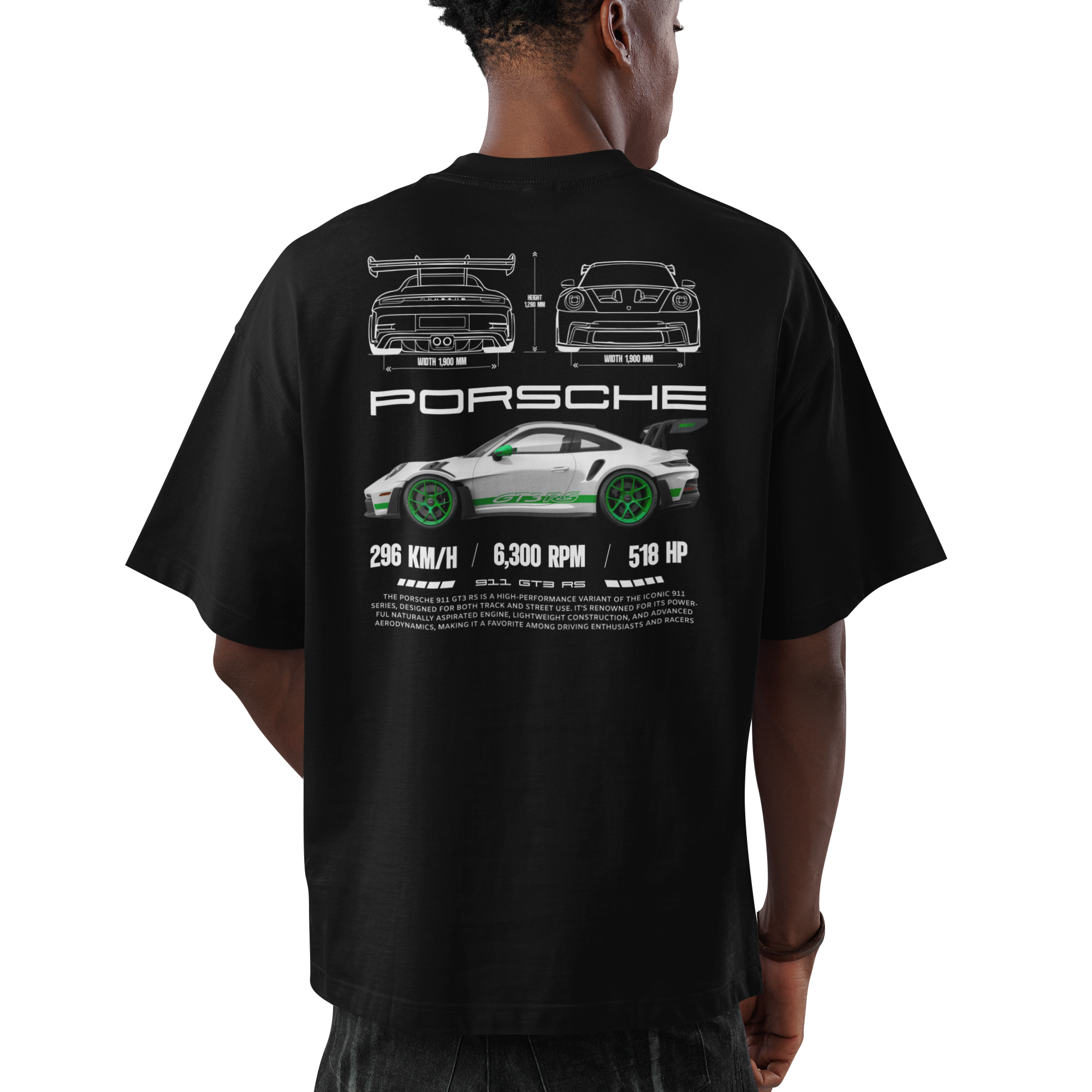 Oversize Porsche Verde