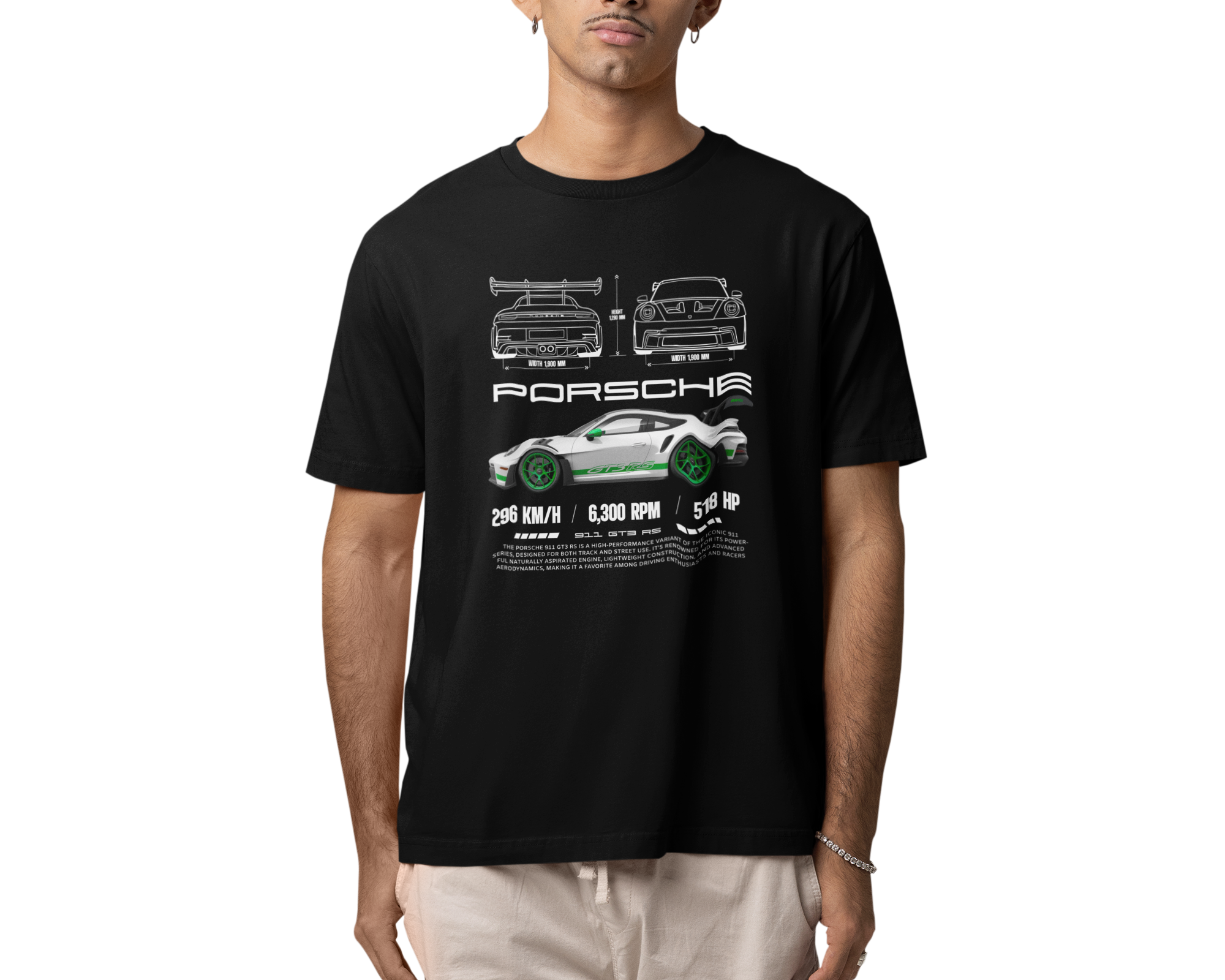 Oversize Porsche Verde