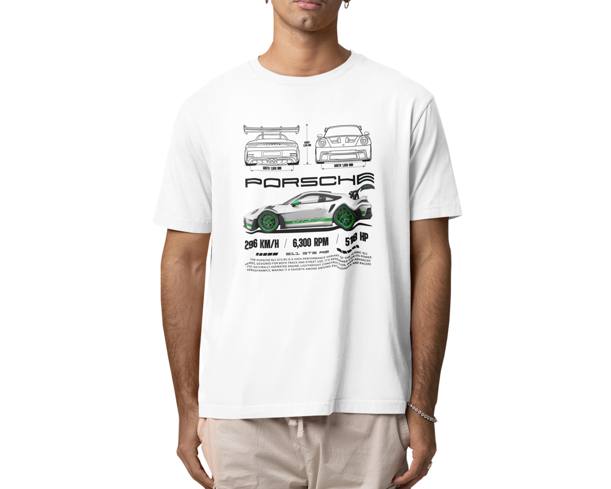 Oversize Porsche Verde